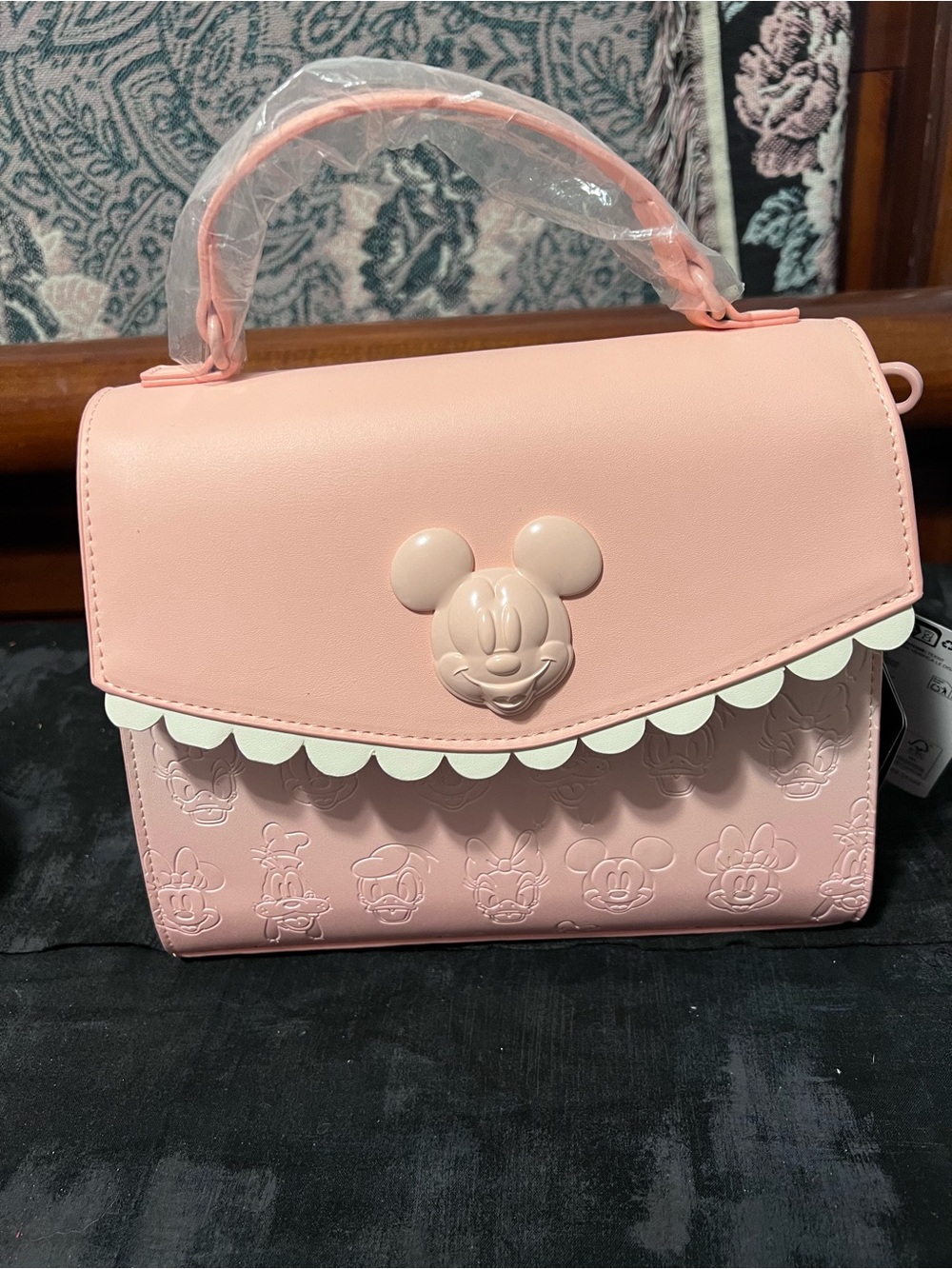 Loungefly Pastel Pink Mickey Top-Handle Mini Bag